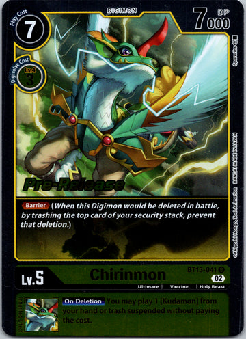 Chirinmon [BT13-041] [Versus Royal Knight Pre-Release Cards] Foil