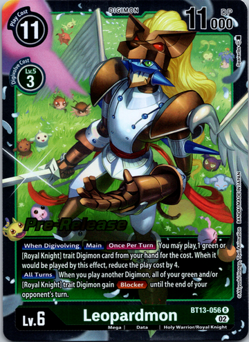 Leopardmon [BT13-056] [Versus Royal Knight Pre-Release Cards] Foil