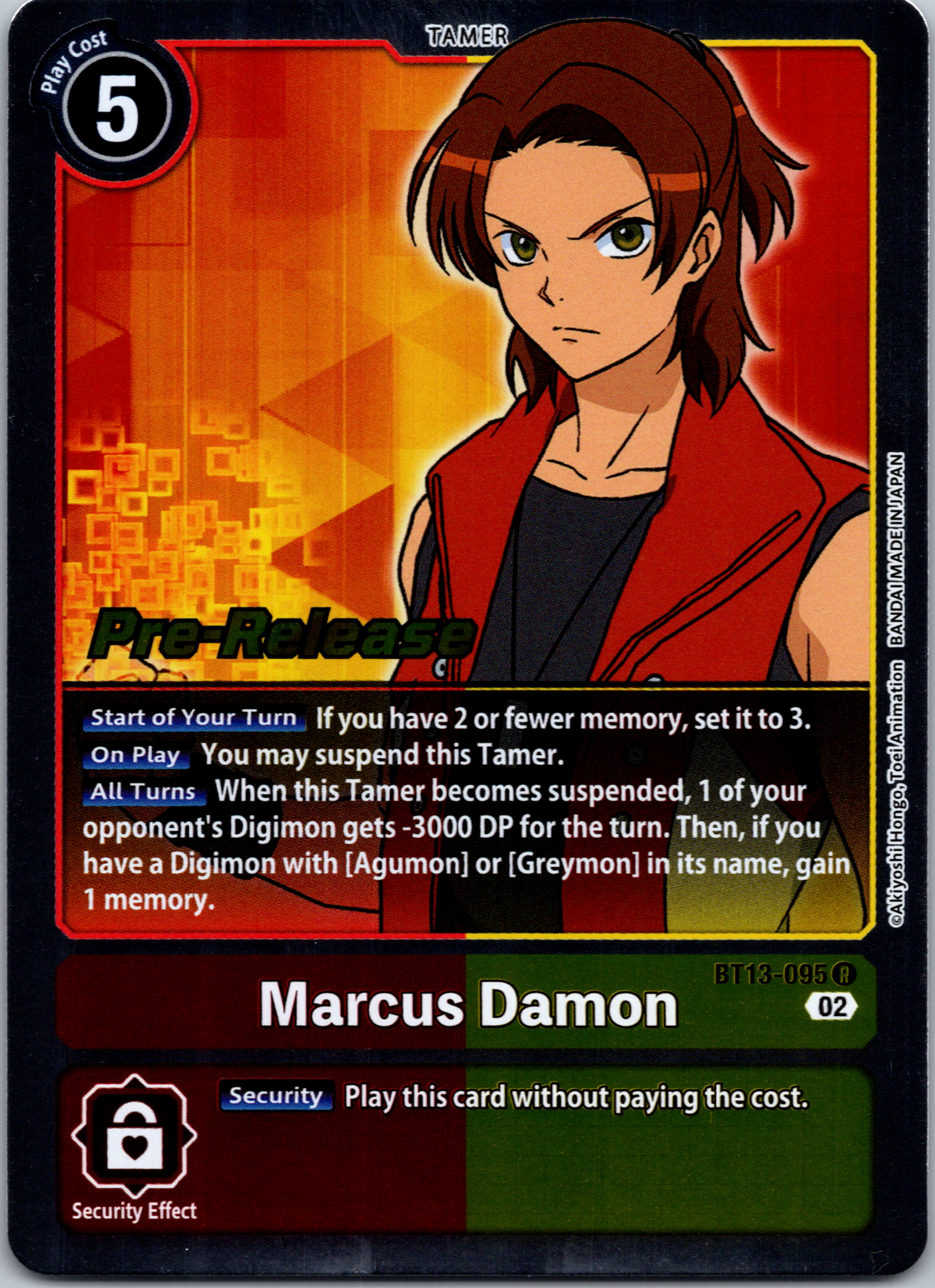 Marcus Damon [BT13-095] [Versus Royal Knight Booster Pre-Release Cards] Foil