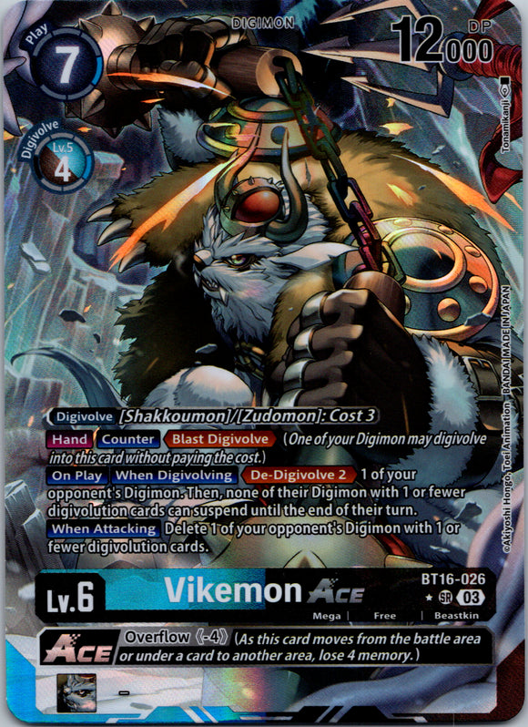 Vikemon ACE (Alternate Art) [BT16-026-SR] [Beginning Observer] Foil