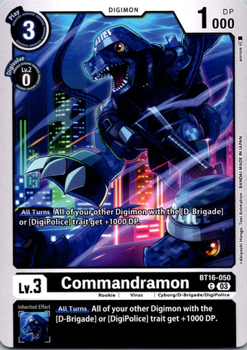 Commandramon [BT16-050-C] [Beginning Observer] Normal