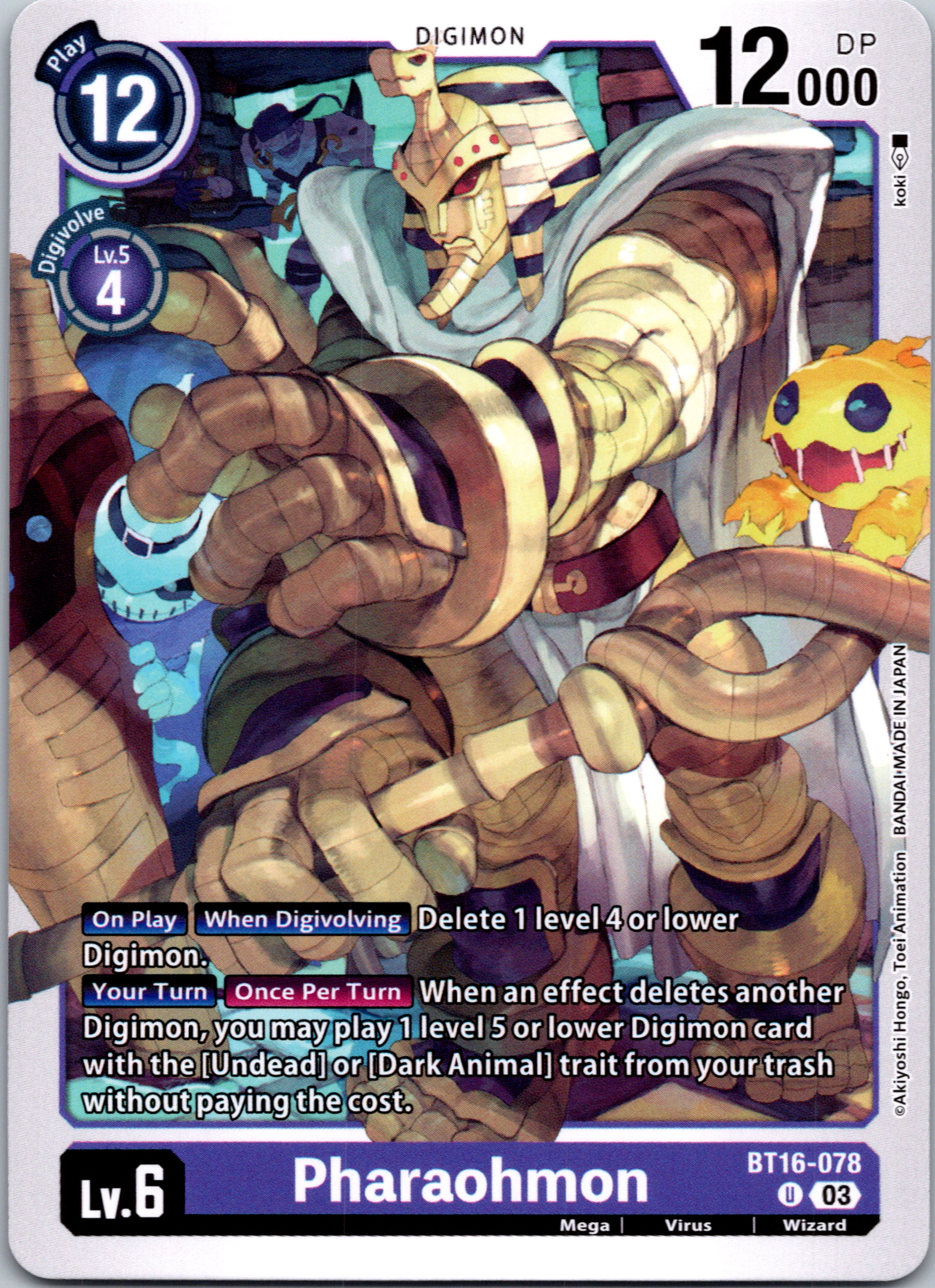 Pharaohmon [BT16-078-U] [Beginning Observer] Normal