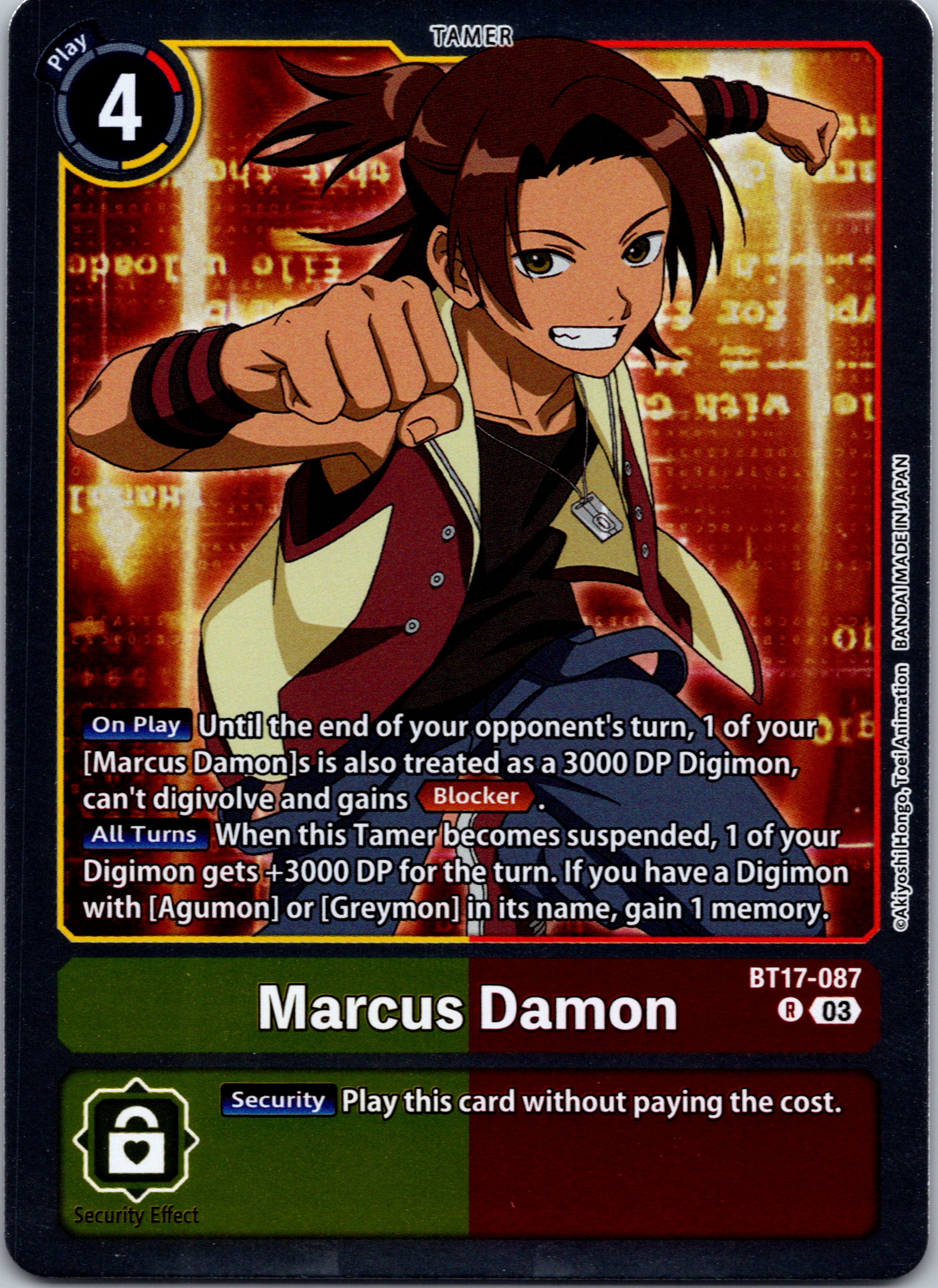 Marcus Damon [BT17-087-R] [Secret Crisis] Foil