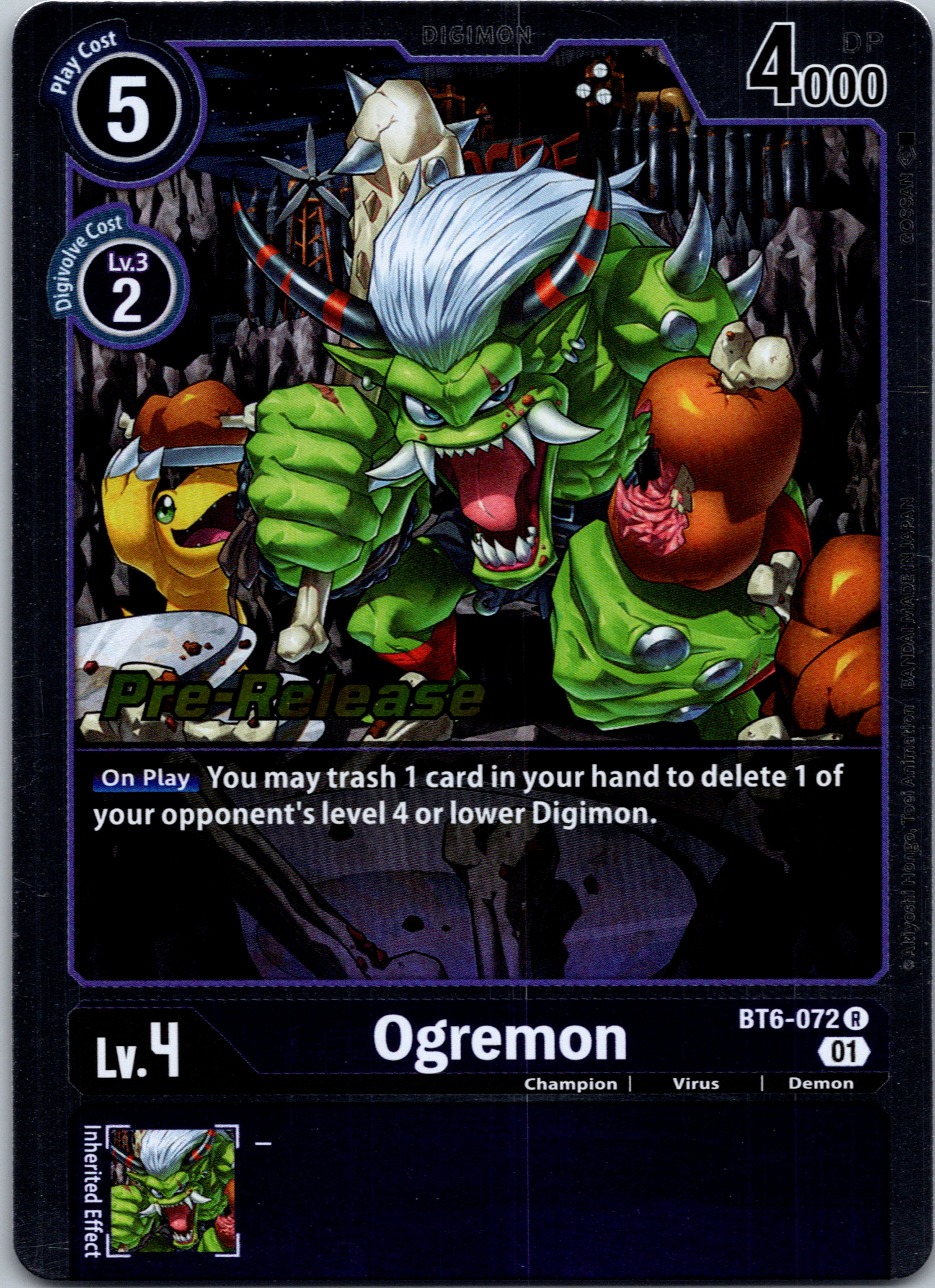 Ogremon [BT6-072] [Double Diamond Pre-Release Cards] Foil