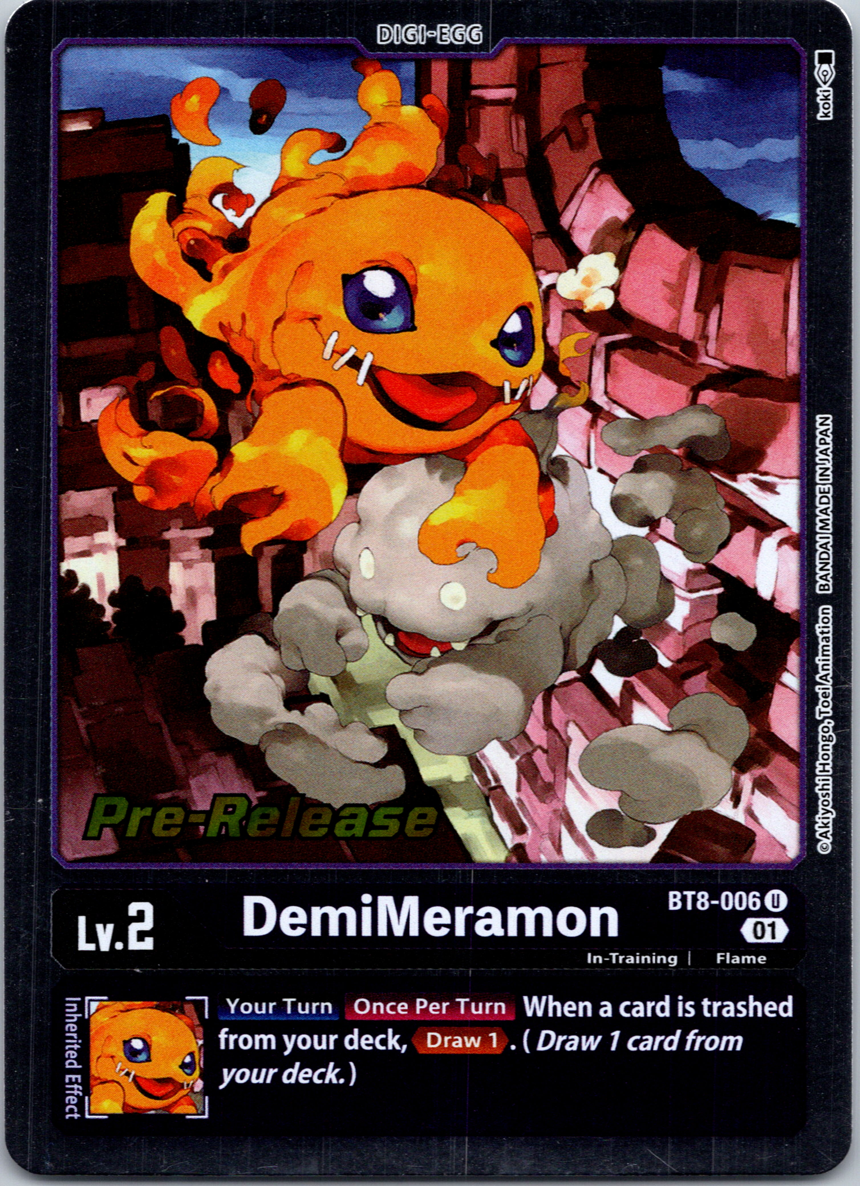 DemiMeramon [BT8-006] [New Awakening Pre-Release Cards] Normal