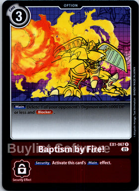 Baptism by Fire! [EX1-067] [Classic Collection] Foil