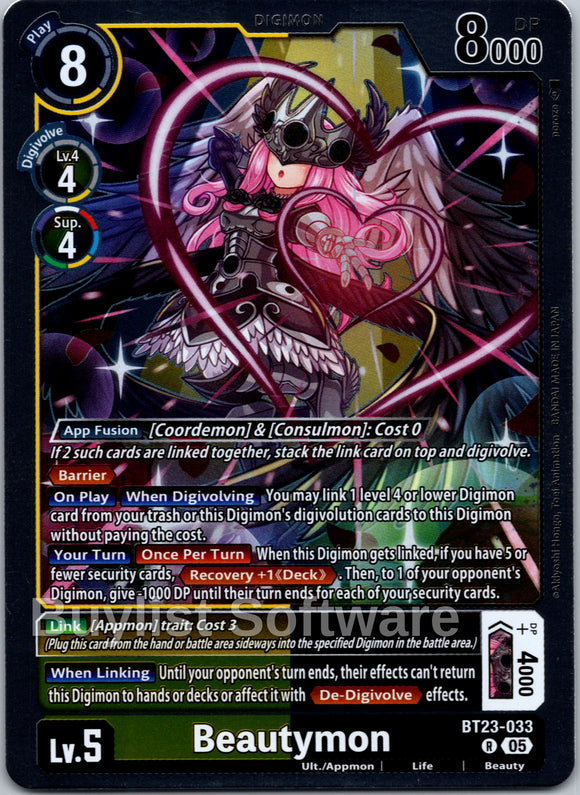 Beautymon [BT23-033 R] [Hackers' Slumber] Foil