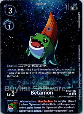 Betamon (Hacker's Slumber Box Promotion Pack) [BT23-017 U] [Hackers' Slumber]