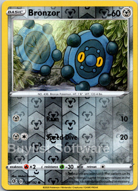 Bronzor [129/192] [Rebel Clash] Reverse Holofoil