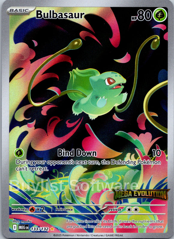 Bulbasaur (Stamped) [133/132] [Mega Evolution] Holofoil