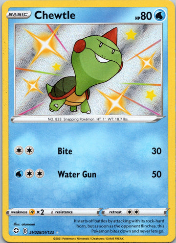 Chewtle [SV028/SV122] [Shining Fates: Shiny Vault] Holofoil