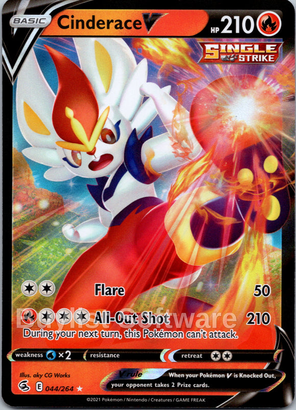 Cinderace V (044/264) [Sword & Shield: Fusion Strike]