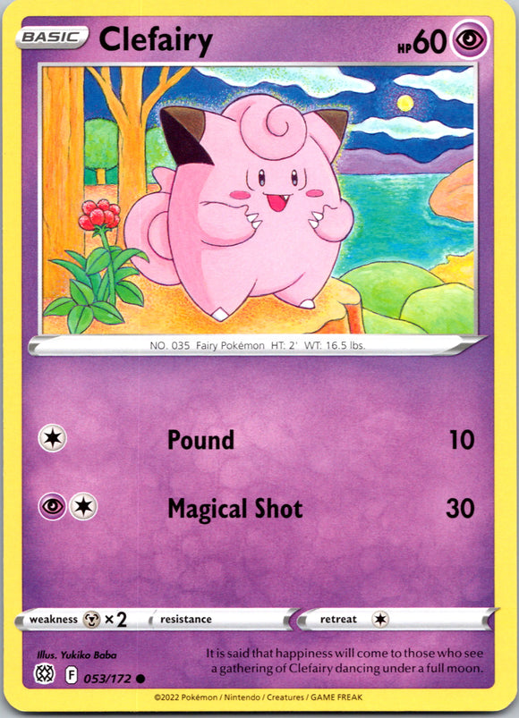 Clefairy [053/172] [Brilliant Stars] Reverse Holofoil