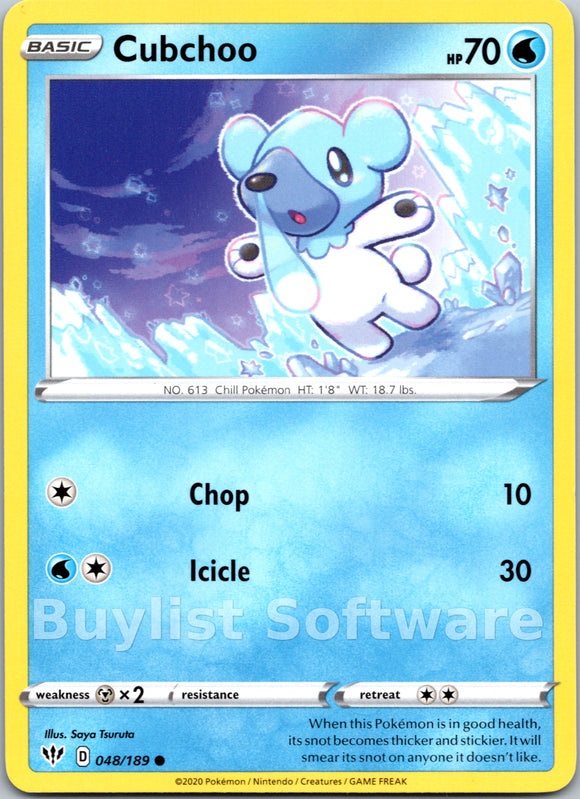 Cubchoo (048/189) [SWSH03: Darkness Ablaze]