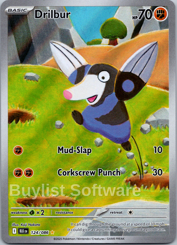 Drilbur [124/086] [Black Bolt] Holofoil