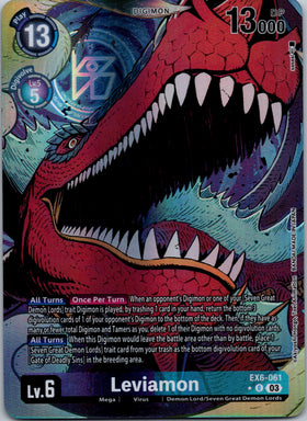 Leviamon (Alternate Art) [EX6-061-R] [Infernal Ascension] Foil