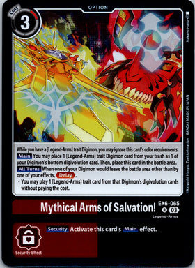 Mythical Arms of Salvation! [EX6-065-R] [Infernal Ascension] Foil