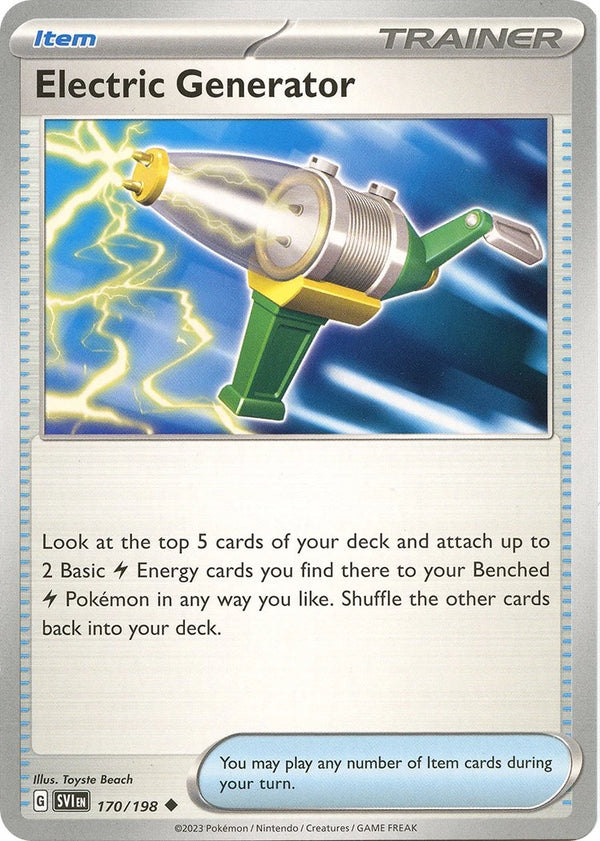 Electric Generator [170] - (SV01 Scarlet & Violet Base Set)