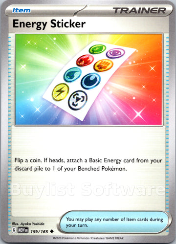 Energy Sticker (159/165) [Scarlet & Violet:  151] Reverse Holofoil