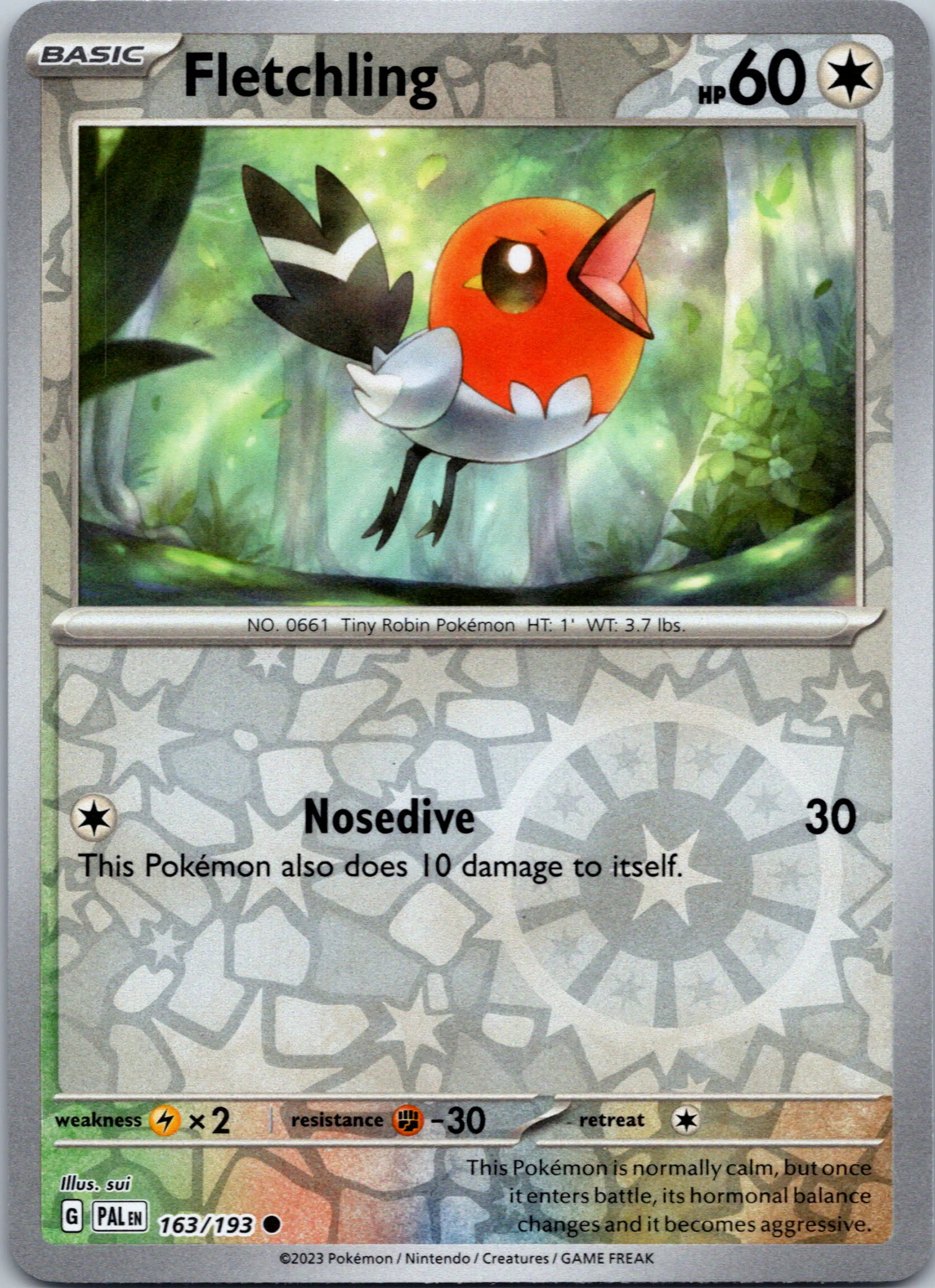 Fletchling [163/193] [Paldea Evolved] Reverse Holofoil