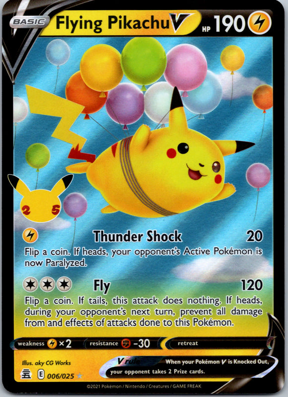 Flying Pikachu V [006/025] [Celebrations] Holofoil