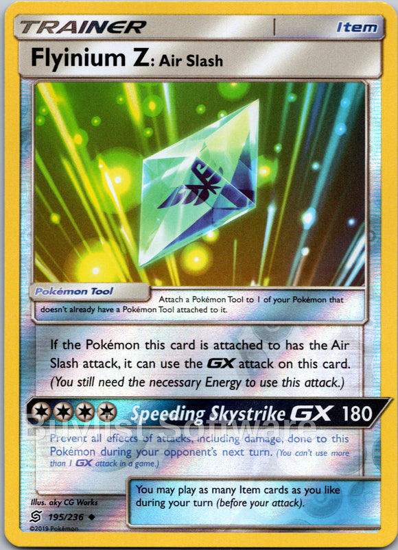 Flyinium Z: Air Slash [195/236] [Unified Minds] Reverse Holofoil