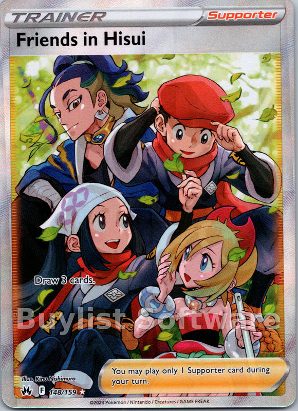 Friends in Hisui (148/159) (Full Art) [Sword & Shield: Crown Zenith]