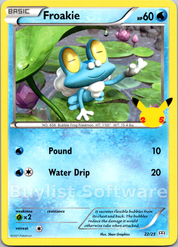Froakie [22/25] - McDonalds Collection 2021 Holofoil