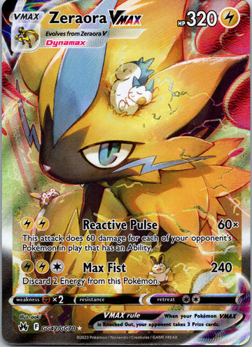 Zeraora VMAX (GG42/GG70) [Sword & Shield: Crown Zenith]