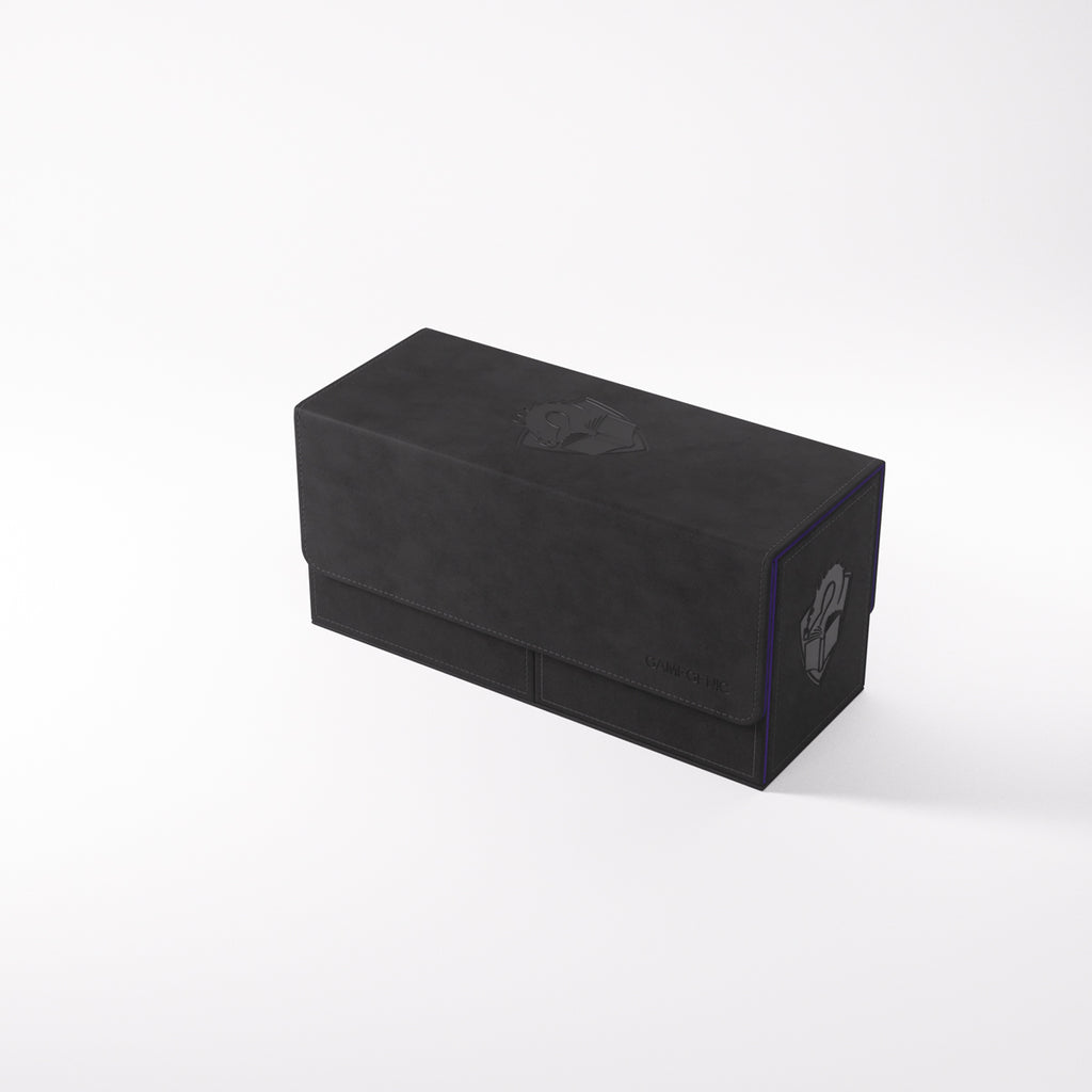 The Academic 133+ XL Convertible Black/Purple Deck Box (133ct)