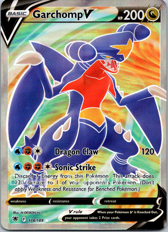 Garchomp V [178/189] [Astral Radiance] Holofoil