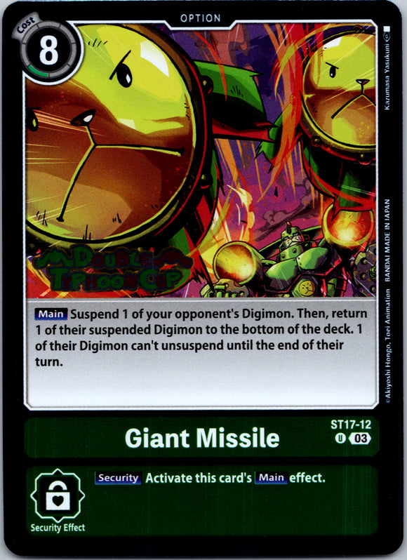 Giant Missile [ST17-12-U] [Starter Deck 17: Double Typhoon Advanced Deck Set Pre-Release Cards] Foil