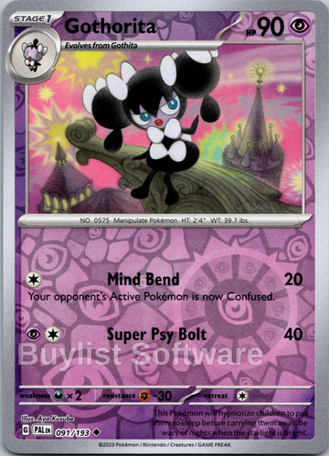 Gothorita - 091/193 [091/193] [Paldea Evolved] Reverse Holofoil