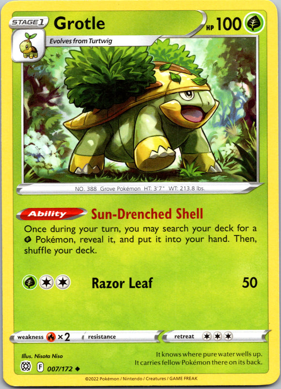 Grotle [007/172] [Brilliant Stars] Reverse Holofoil