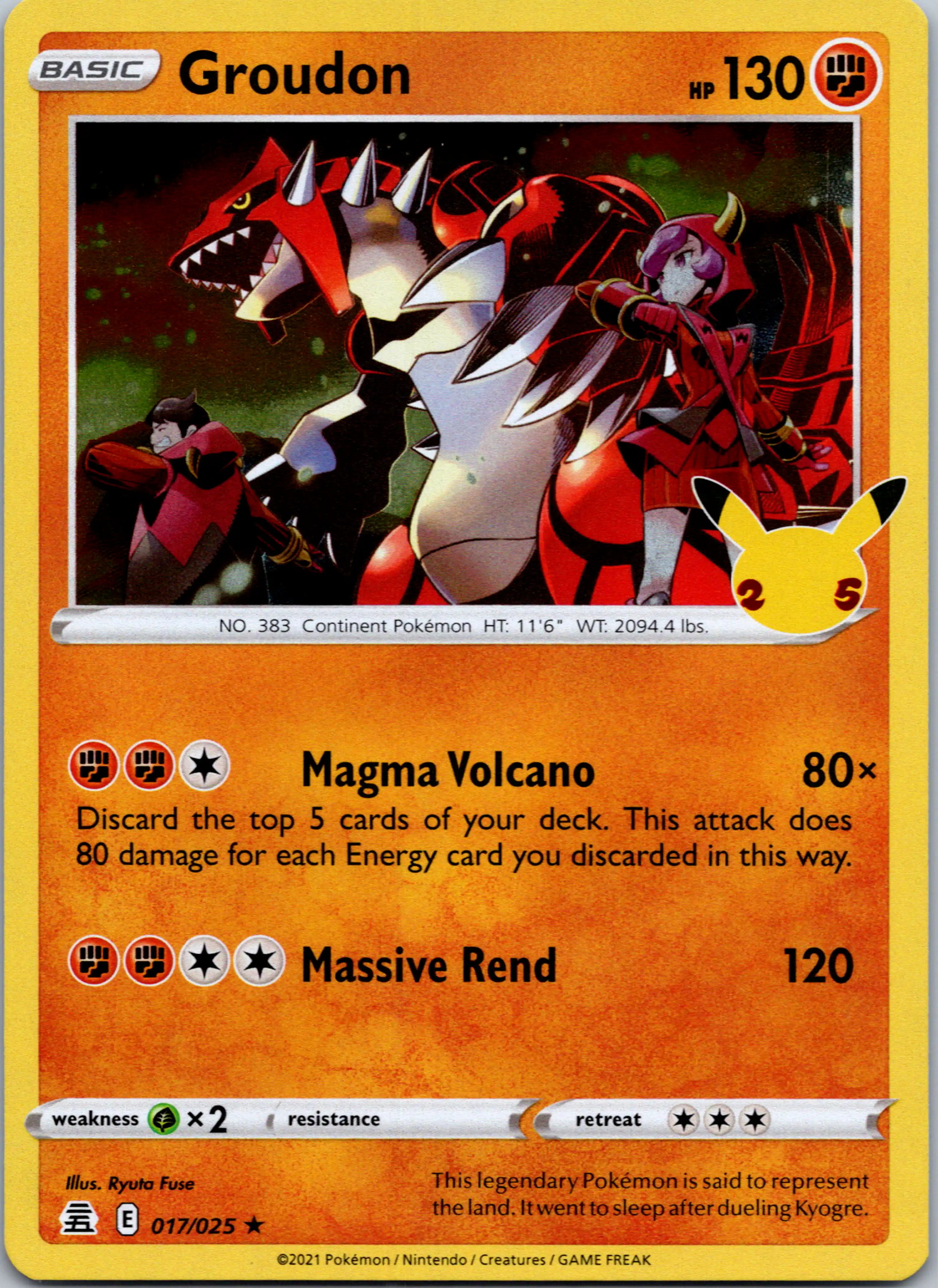 Groudon [017/025] [Celebrations] Holofoil