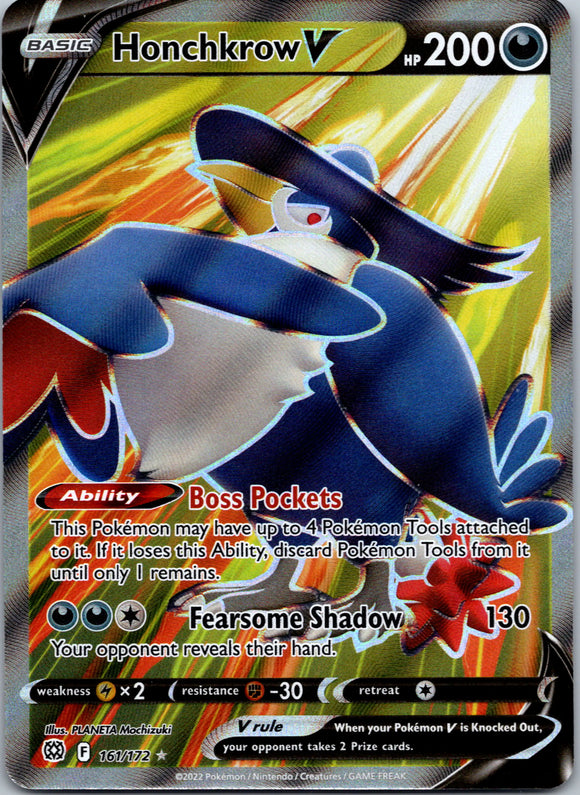 Honchkrow V (Full Art) [161/172] [Brilliant Stars] Holofoil