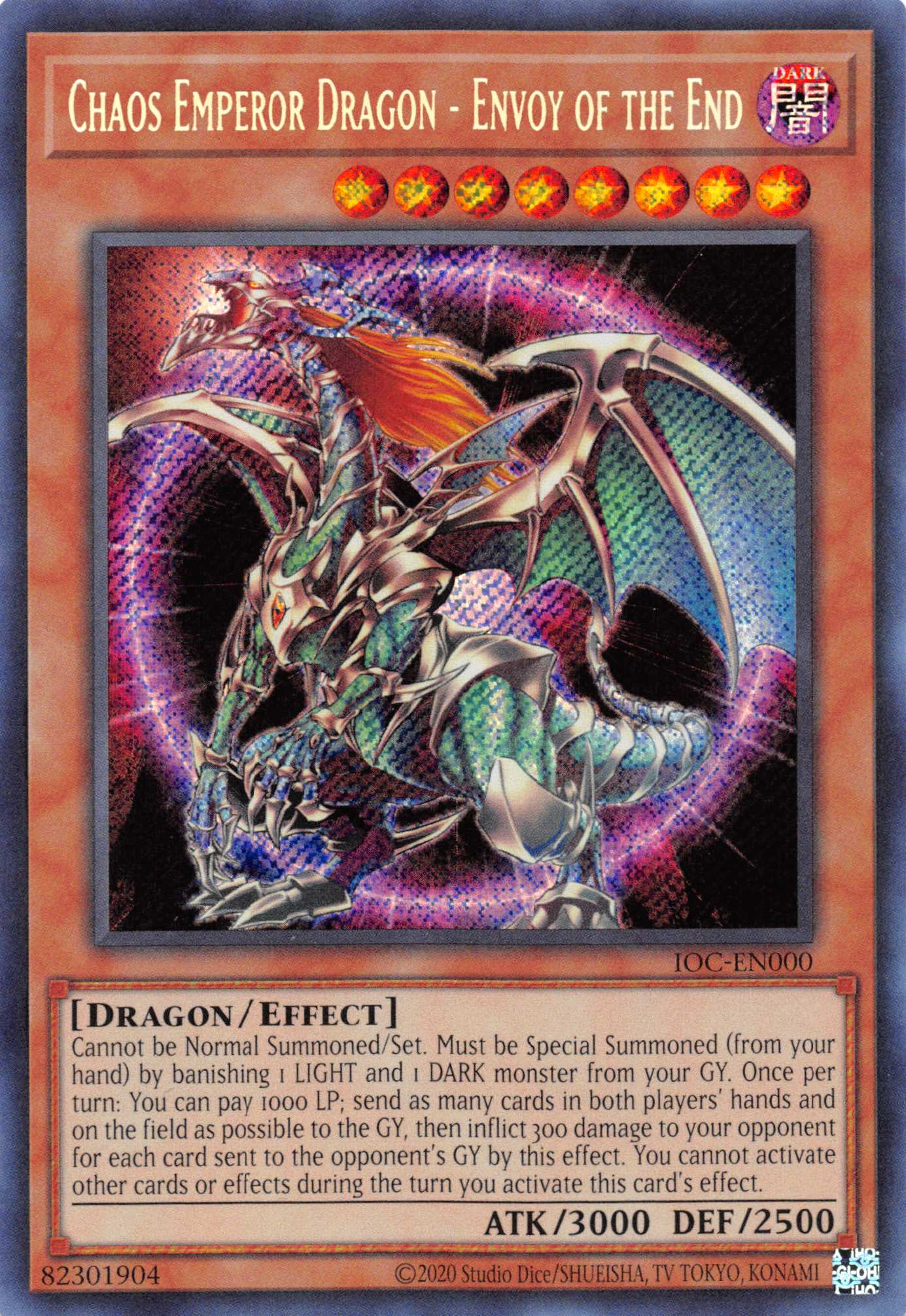 Chaos Emperor Dragon - Envoy of the End (25th Anniversary) [IOC-EN000] Secret Rare