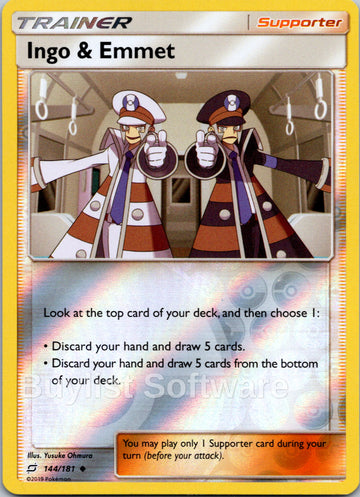 Ingo & Emmet [144/181] [Team Up] Reverse Holofoil
