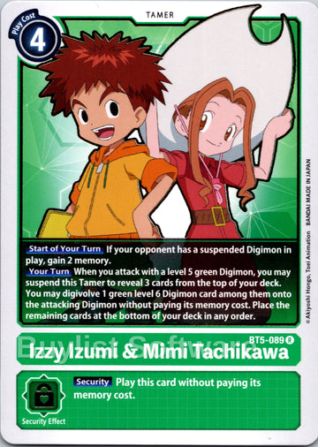 Izzy Izumi & Mimi Tachikawa [BT5-089] [Battle of Omni] Normal