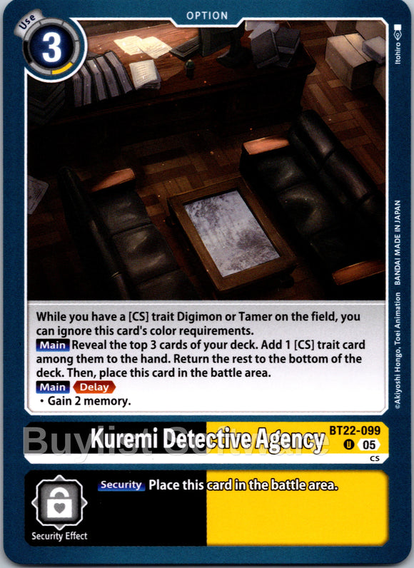 Kuremi Detective Agency [BT22-099 U] [Cyber Eden]