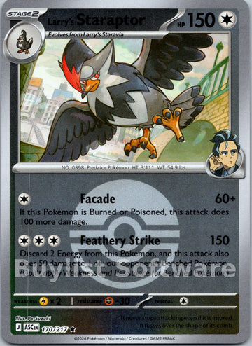 Larry's Staraptor (Poke Ball) [170/217] [Ascended Heroes] Reverse Holofoil