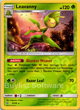 Leavanny [9/236] [Unified Minds] Reverse Holofoil