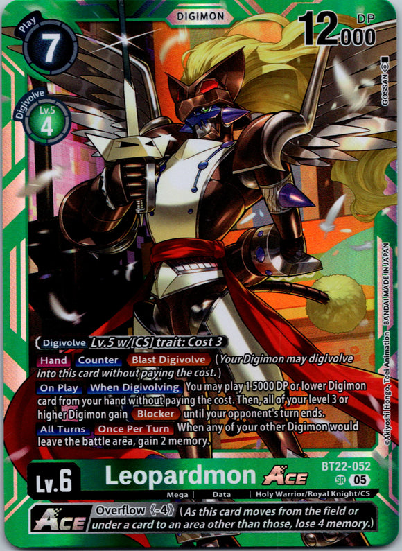 Leopardmon ACE [BT22-052 SR] [Cyber Eden] Foil