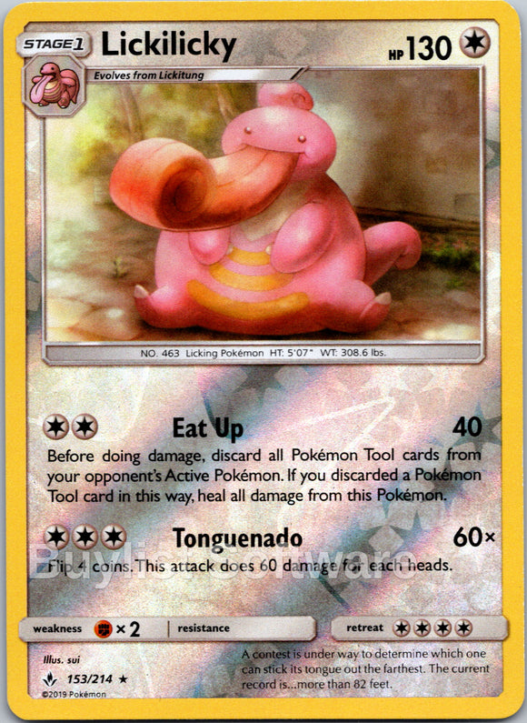 Lickilicky [153/214] [Unbroken Bonds] Reverse Holofoil
