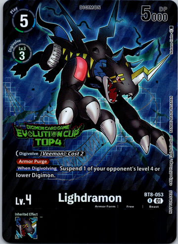 Lighdramon - BT8-053 (2024 Evolution Cup Top 4) [BT8-053-R] [New Awakening] Foil