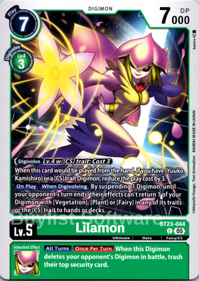 Lilamon [BT23-044 C] [Hackers' Slumber]