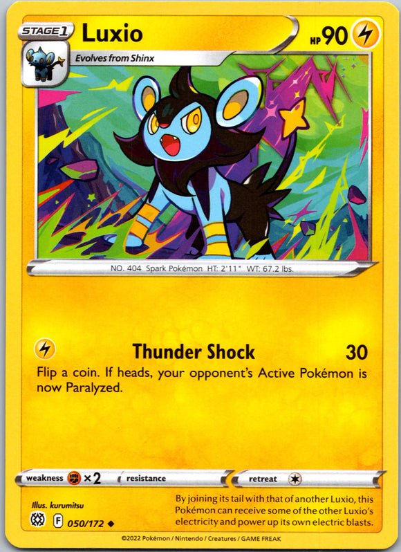 Luxio [050/172] [Brilliant Stars] Reverse Holofoil
