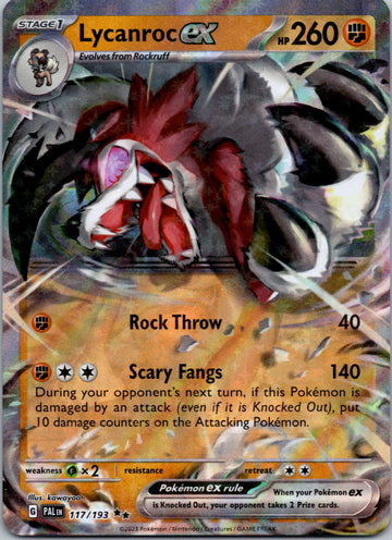 Lycanroc ex [117/193] [Paldea Evolved] Holofoil