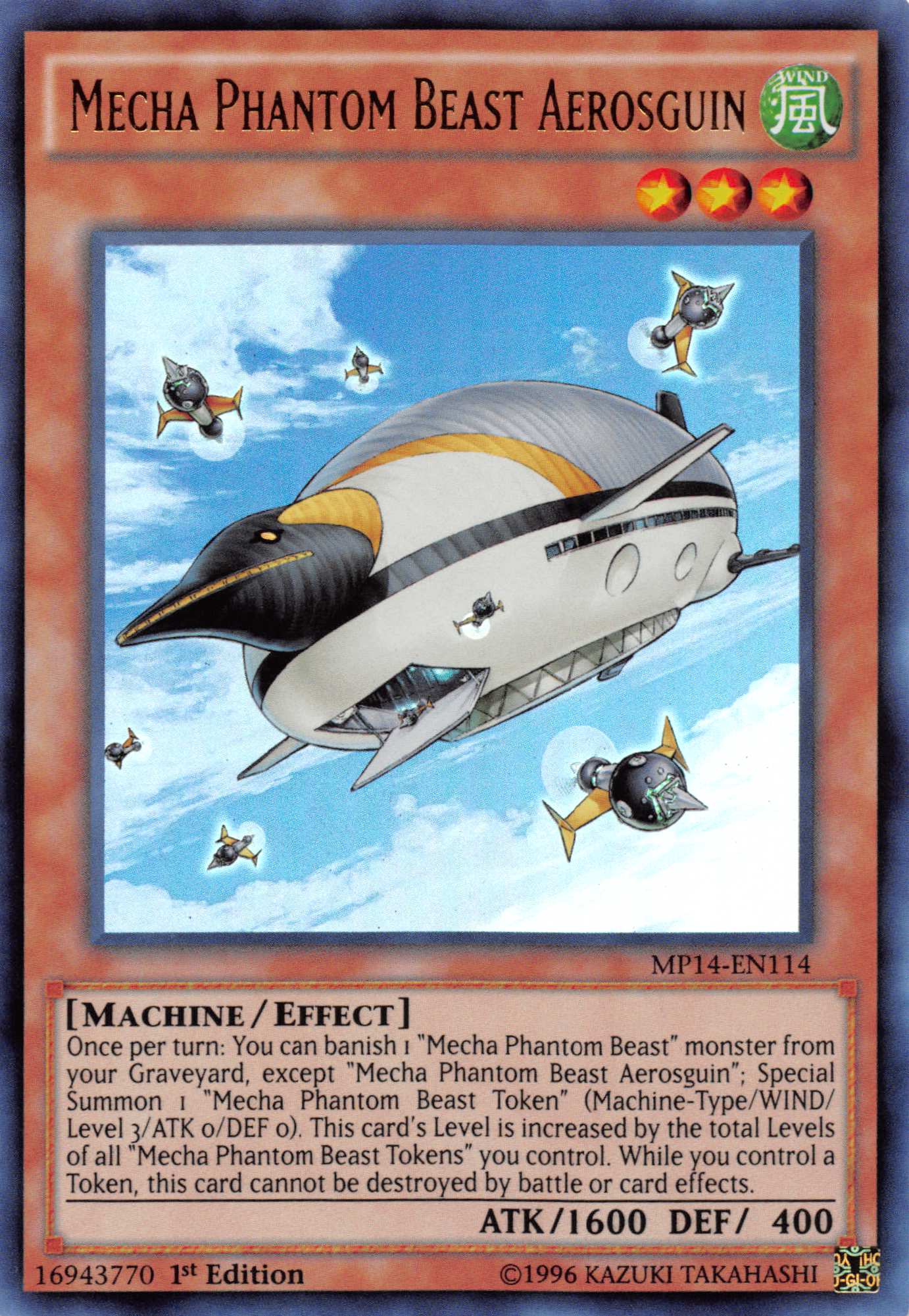 Mecha Phantom Beast Aerosguin [MP14-EN114] Ultra Rare