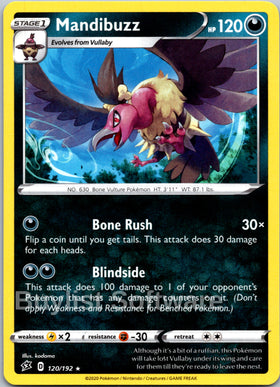 Mandibuzz (120/192) [Sword & Shield: Rebel Clash]